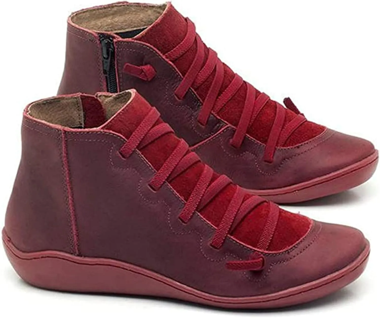 Boots For Women Ankle Booties Comfortable Western Cowgirl Cowboy Fashion Casual Retro Short Combat Booties Walking Shoes