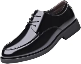 Dress Oxford Formal Shoes for Men Italian PU Leather Moccasins Fashion Glitter Pointed Toe Formal Leather Shoes for Men Anti-Slip Slip Resistant Rubber Sole Outdoor