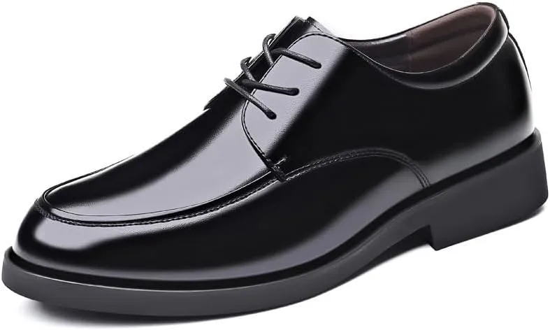 Dress Oxford Formal Shoes for Men Italian PU Leather Moccasins Fashion Glitter Pointed Toe Formal Leather Shoes for Men Anti-Slip Slip Resistant Rubber Sole Outdoor