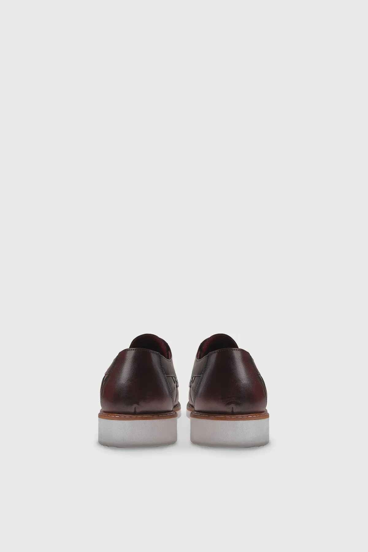 Genuine Leather Antique Burgundy Handmade Men's Shoes