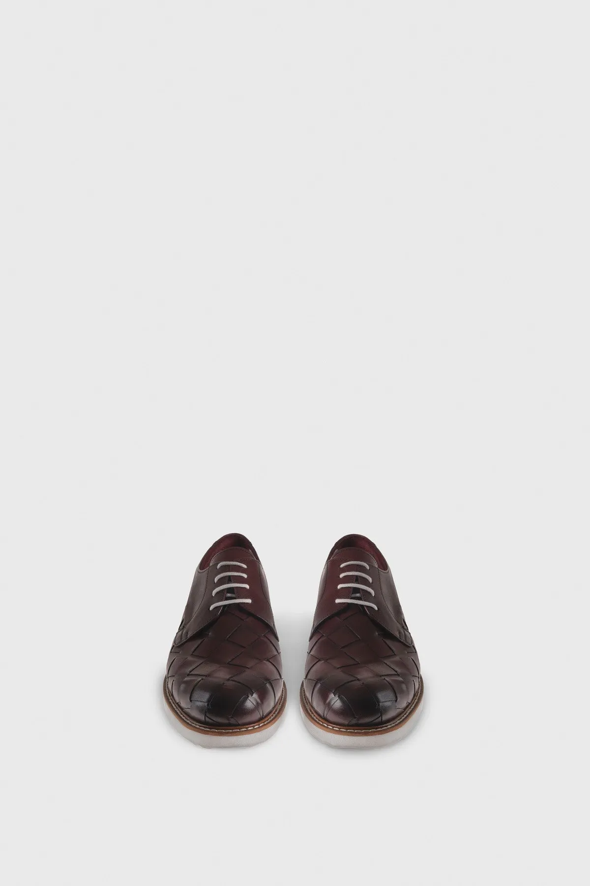 Genuine Leather Antique Burgundy Handmade Men's Shoes