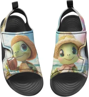 Girls Pink Axolotl Sandals Fashion Mushroom Pool Water Shoes Open Toe Outdoor Summer Hiking Athletic Sandals for Toddler Kids
