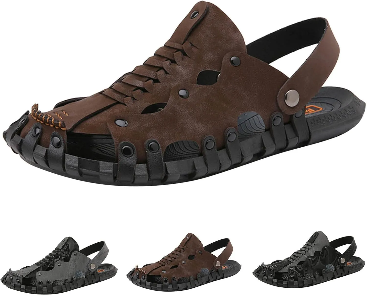 Hiking Sandals for Men Men's Athletic Outdoor Sandals Athletic Outdoor Sandals for Summer Beach Trail Walking
