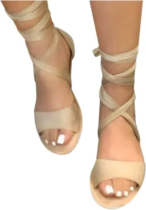 Masbird Sandals for Women Casual Summer Women's Sandals Solid Platform Buckle Strap Dressy Sandals Open-Toe Beach Sandals