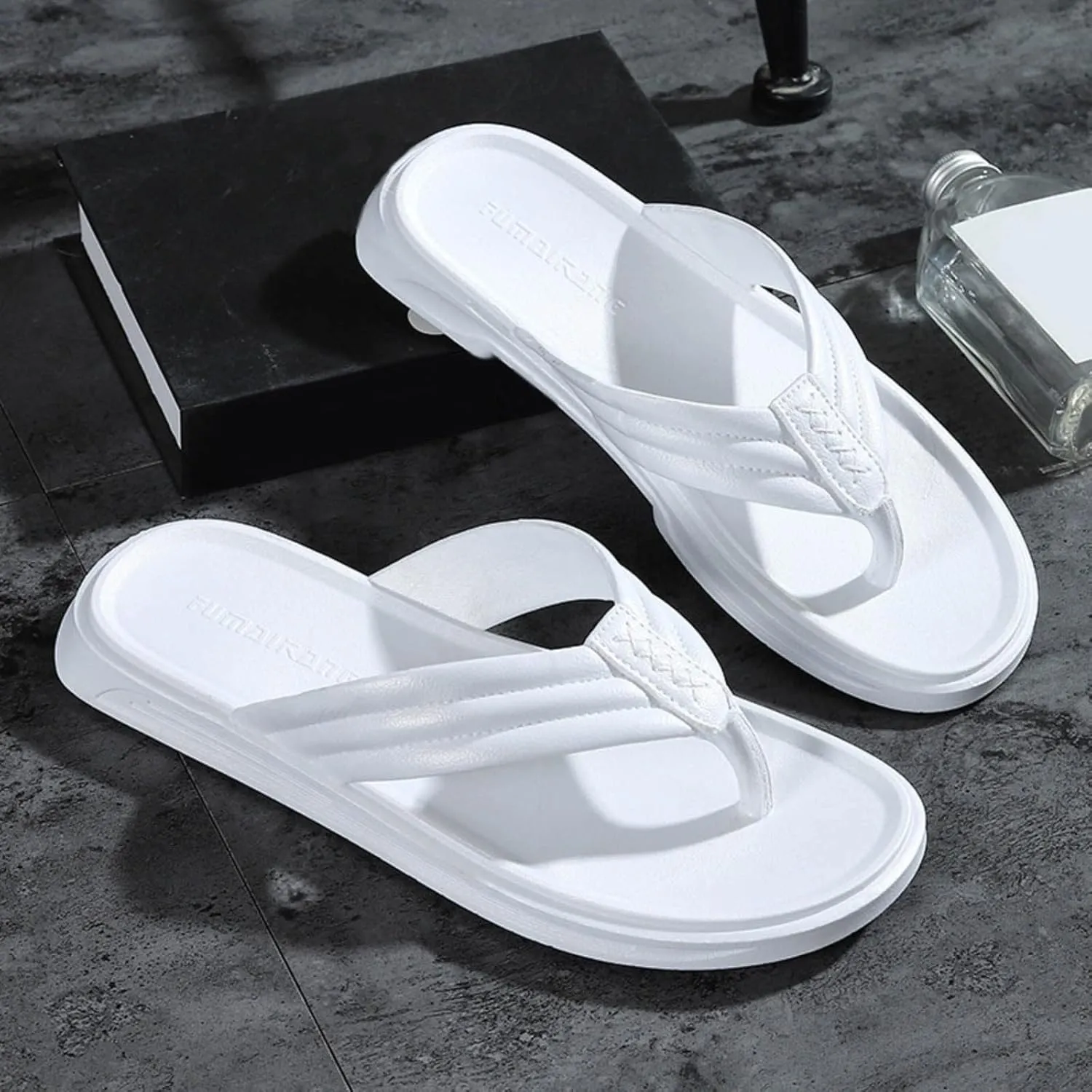 Men's Flip Flops Mens Flip Flops Leather Thong Sandals Beach Slippers Sport Sandals Flip Flops for Men