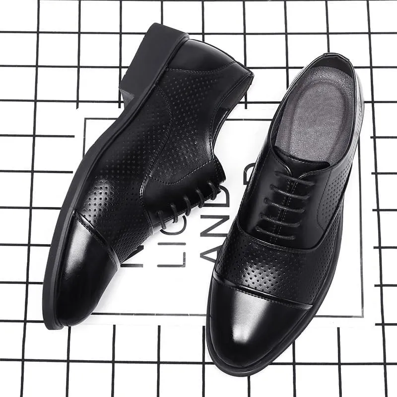 Mens Loafers Business Casual Men's Dress Shoes Formal Business Leather Oxfords Office