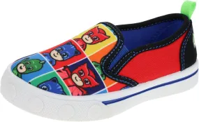 PJ Masks Boys Toddler Allover Print Slip-on Sneakers, Size 6 Multi