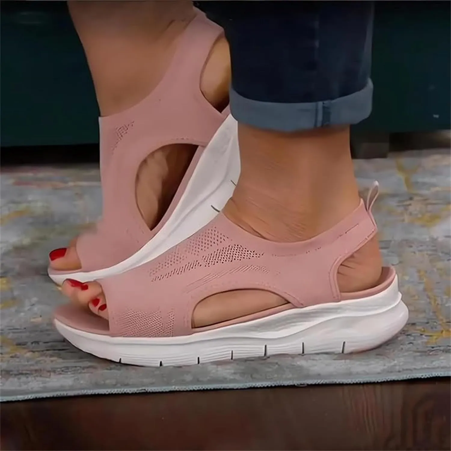 Sandals Women Comfortable Walking Fashion Orthotic Slides Comfy Slip On Slippers Dressy Summer Orthopedic Sandals