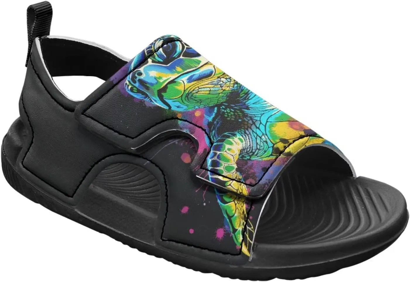 Unisex Sandals for Boys Girls Hook and Loop Sport Outdoor Hiking Athleic Sandals Open Toe Water Shoes Lightweight