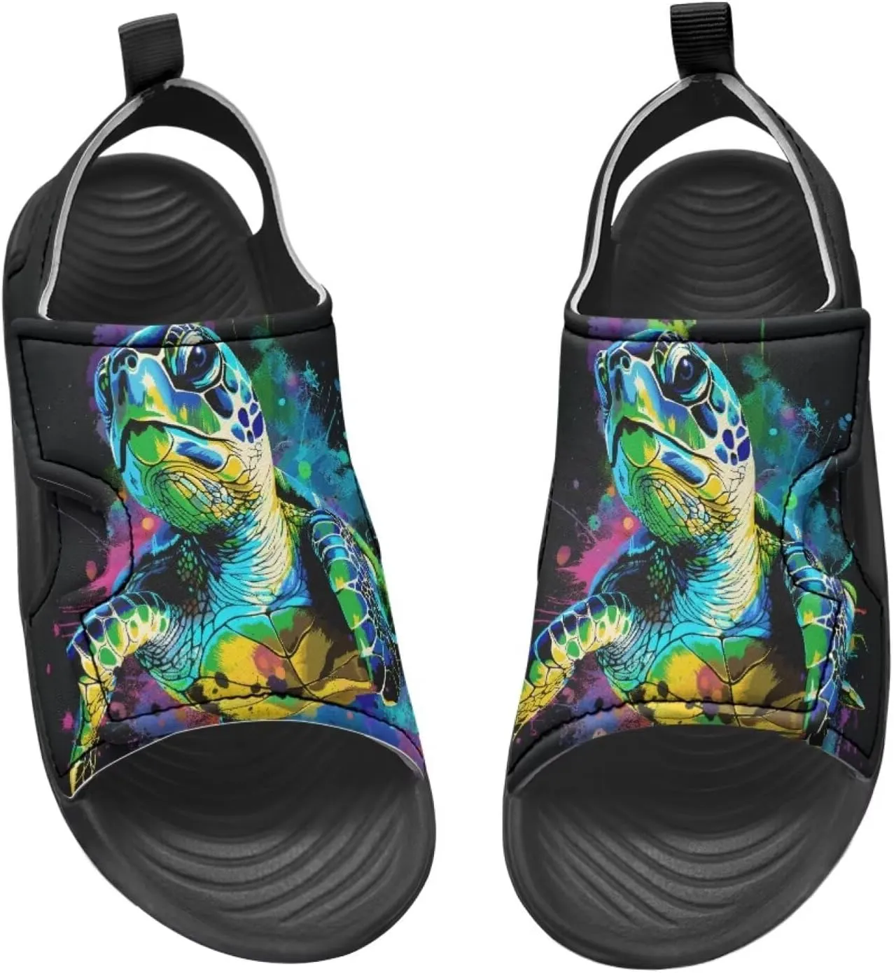 Unisex Sandals for Boys Girls Hook and Loop Sport Outdoor Hiking Athleic Sandals Open Toe Water Shoes Lightweight