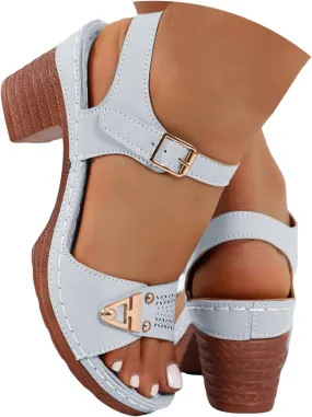 Women Dressy Summer Wedge Sandals, Womens Espadrille Sandals Open Toe Ankle Strap Platform Wedge High Heels Outdoor Casual Summer Dress Shoes