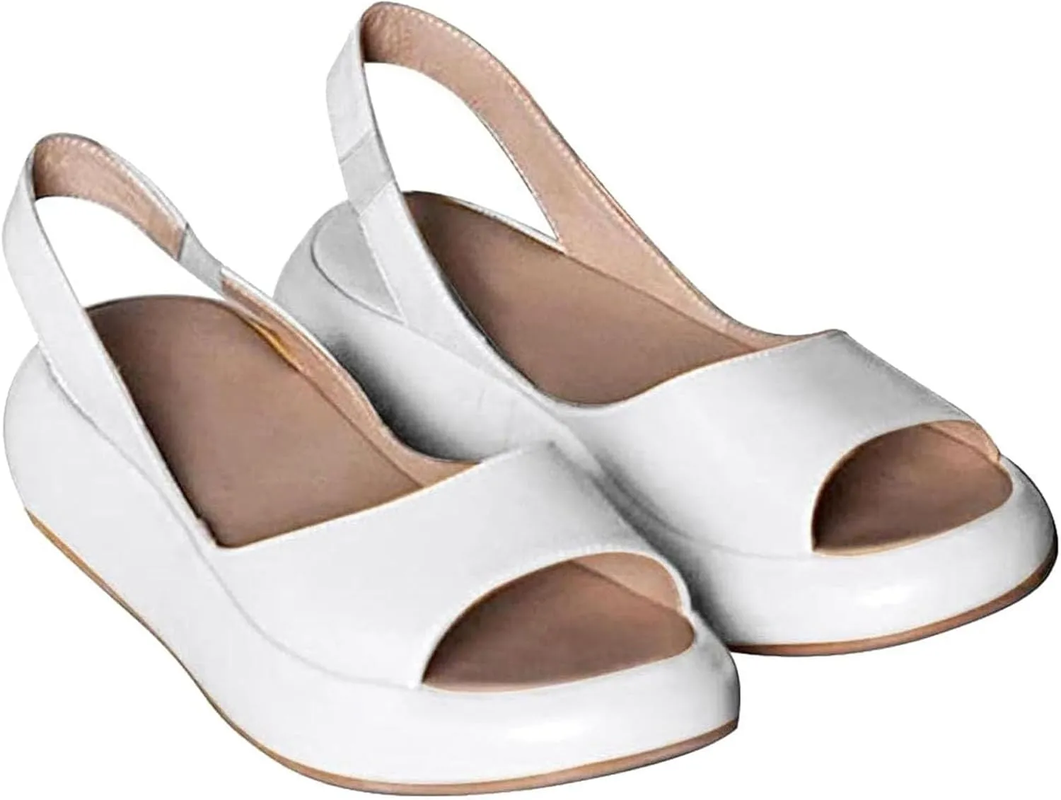 Womens Orthopedic Sandals with Arch Support Comfy Open Toe Sport Sandal Slip On Adjustable Sandals Casual Flat Arch Support Wedge Shoes Hiking Walking Beach Shoes