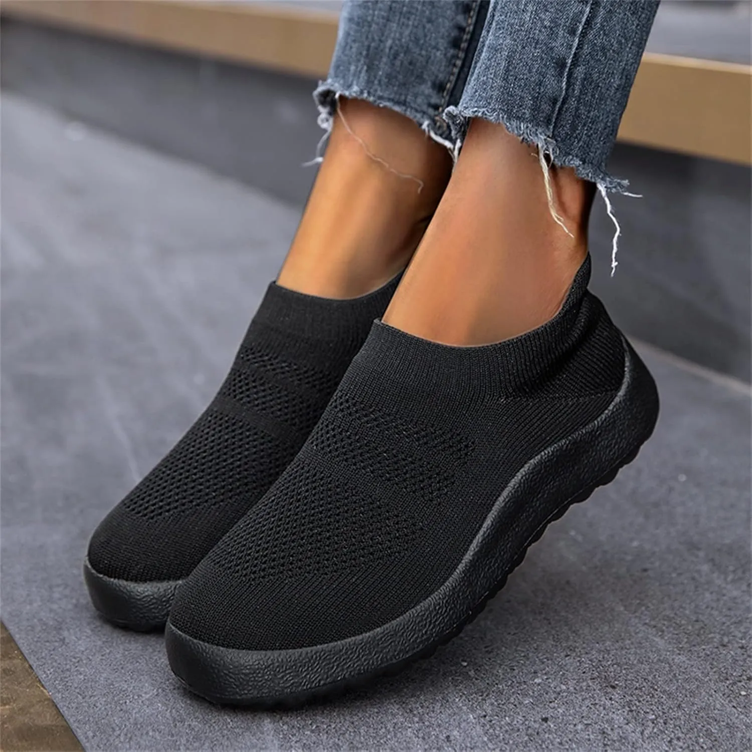 Women's Slip-on Shoes Wide Width Sneakers Hands Free Running Shoes for Women Boots Ladies Casual Shoes Dress Sneakers Brown Tennis Shoe Loafers Shoe